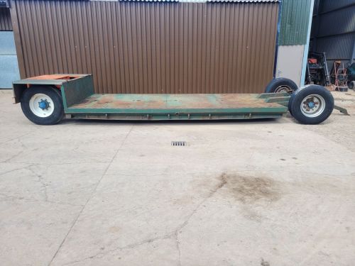 0203: Low Bed Low Loader c/w Dolly, Easy Drawbar Conversion. Ideal Pumping Trailer. 18ft Long + 3ft 10