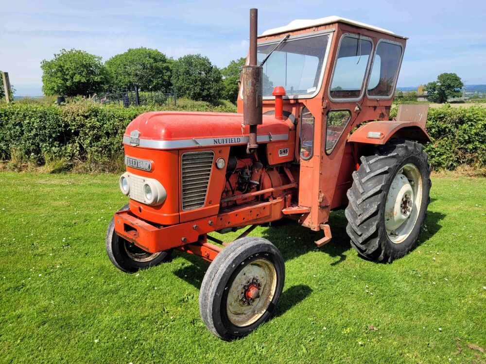 0235: Nuffield 345 Tractor c/w Duncan Cab. V5 J Reg 1971, In Exceptional Original Condition,  Original Paintwork,  £5,500 (No VAT)