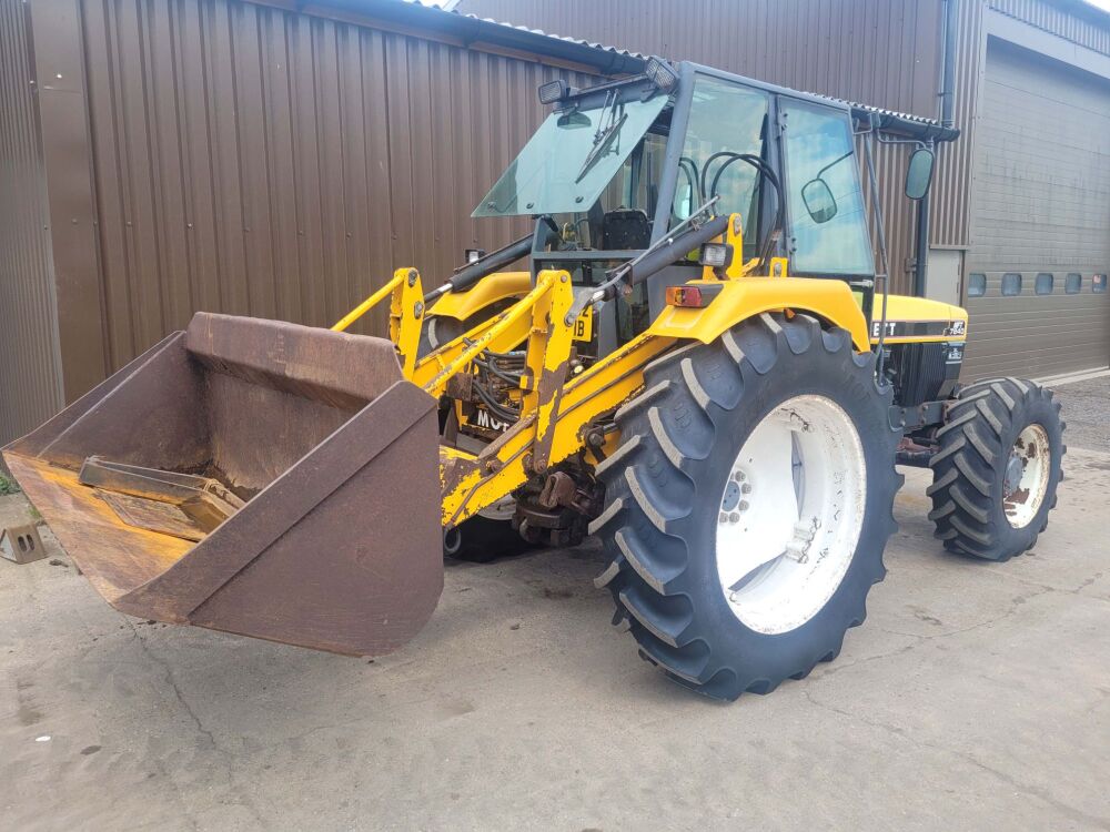 6002: SOLD.  Moffett 7840 4wd SL Dual Power Tractor / Loader, c/w Bucket & Tines. 1996 P Reg c/wV5,  9000 Hours, £ SOLD.