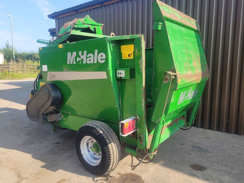 7003: SOLD. McHale C460 Trailed Straw Bedder / Chopper. Year 2014, Electric Controls, Swivel Chute. £ SOLD Plus Vat