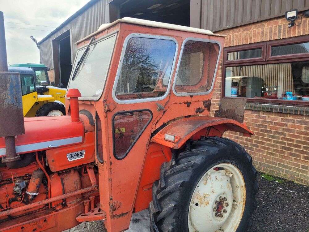 7013: SOLD. Duncan Single Door Cab To Fit Nuffield 345 Tractor c/w Door & Back Window.  Just Removed c/w All Mounting Bolts / Brackets £ SOLD