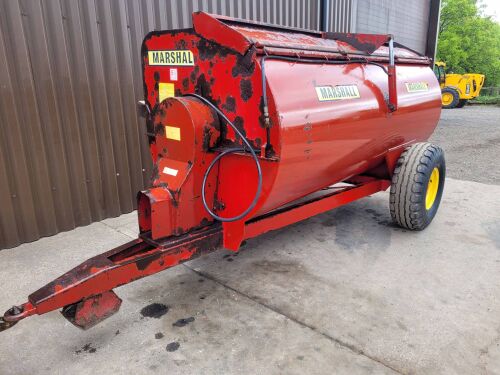 0486: Marshall 5.5 Cube Yard Rota Spreader, Hydraulic Lid, One Smallholding From New, Good Genuine Machine.  £1,900 Plus Vat