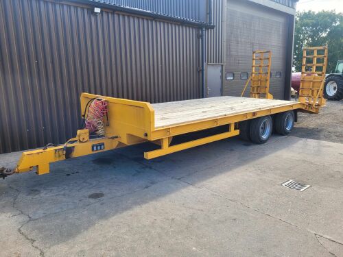 0973: Chieftain 22Ft Tandem Axle Low Loader, Air Brakes, Good tyres All Round, Recent New Floor & Paint. £6,200 Plus Vat