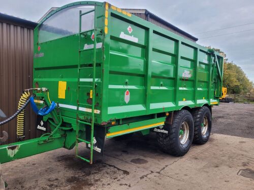 0968: Broughan B18 17 Ton Trailer, Year 2016, 560/60R22.5 Tyres, Air Brakes, LED Lights. Worn Thin On Floor Edges.  £12,500 Plus Vat.