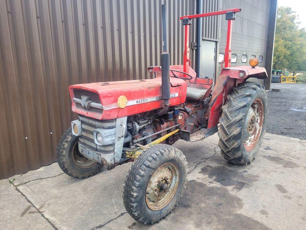 6024: SOLD. MF 135 Tractor. 1969 c/w V5. Original Period Headlights and Grab Handles. Instant Starter, Runs Well, &pound; SOLD