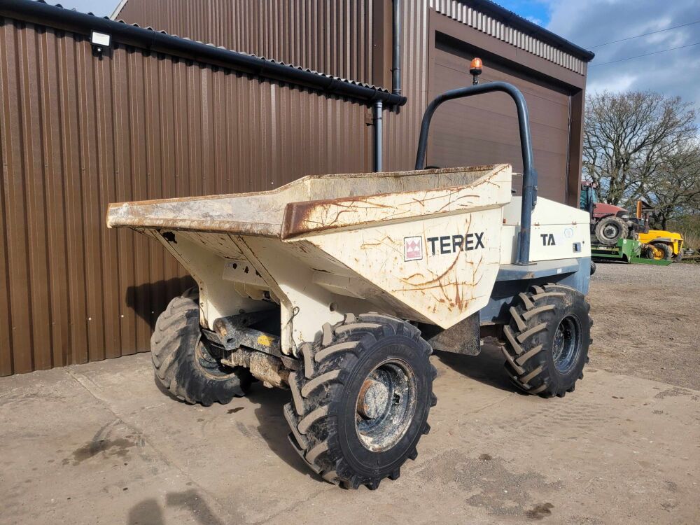 0103: Terex TA6 6 Ton 4wd Straight Tip Dumper. Year 2015, Showing 1485 Hours (Incorrect)  &pound;8,500 Plus Vat