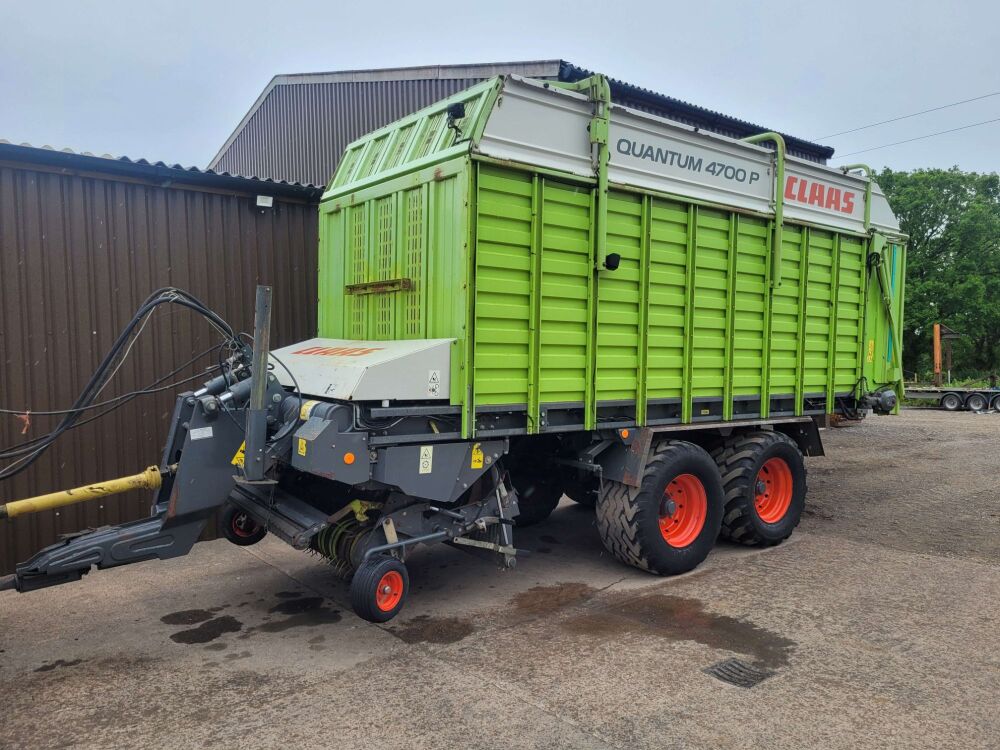 0960: Claas Quantum 4700P Tandem Axle Forage Wagon, Year 2009, Steering Axle, Knives, Wide PTO, Good Floor, &pound;14,600 Plus VAT