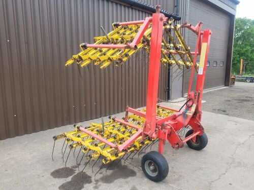 1004: KRM 6 Metre Hydraulic Folding Grass Harrows £1,900 Plus Vat.