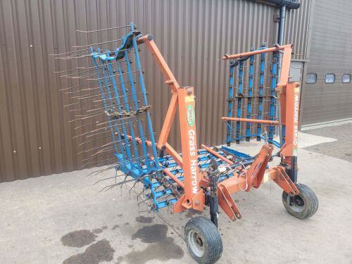 1005: Opico 5 Metre Hydraulic  Folding Grass Harrows £1,600 Plus Vat