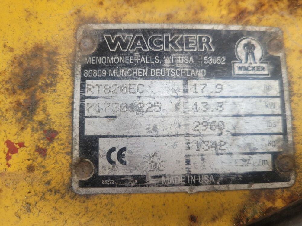 Wacker Remote Control Trench Compactor 13 Wacker Remote Control Trench Compactor 13