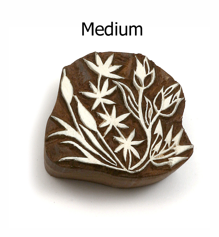 Hand Carved Indian Print Blocks - MEDIUM
