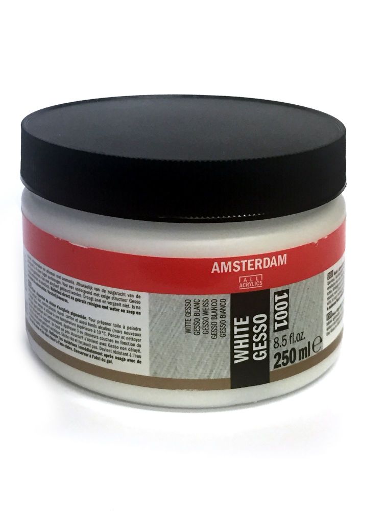 !!NEW - SPECIAL PRICE!! Talens ALL ACRYLICS White Gesso 250ml Amsterdam