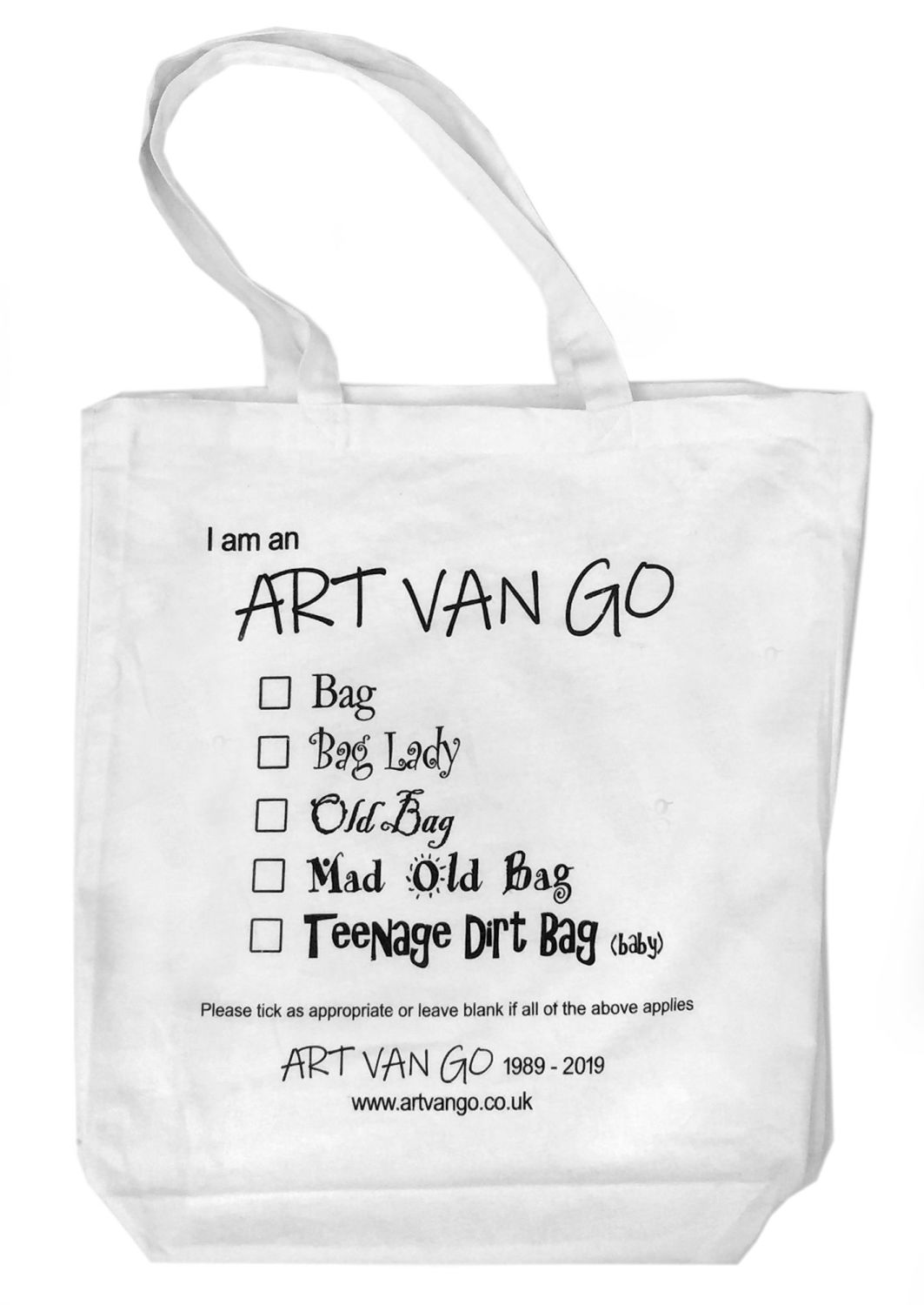 **!!!****NEW****!!!** Art Van Go 1989 - 2019 Tote Bag