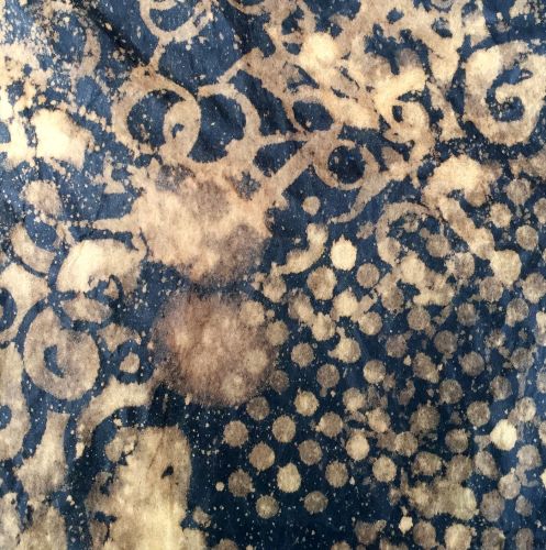 Black Discharge Tissue - Bleached