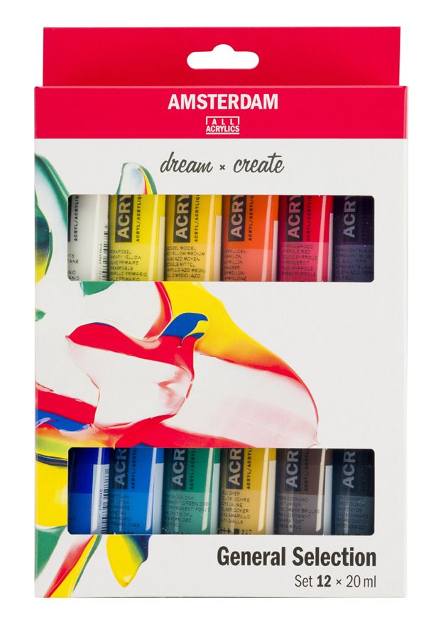 <!--014-->Talens ALL ACRYLICS 12x20ml Standard Series Set Amsterdam