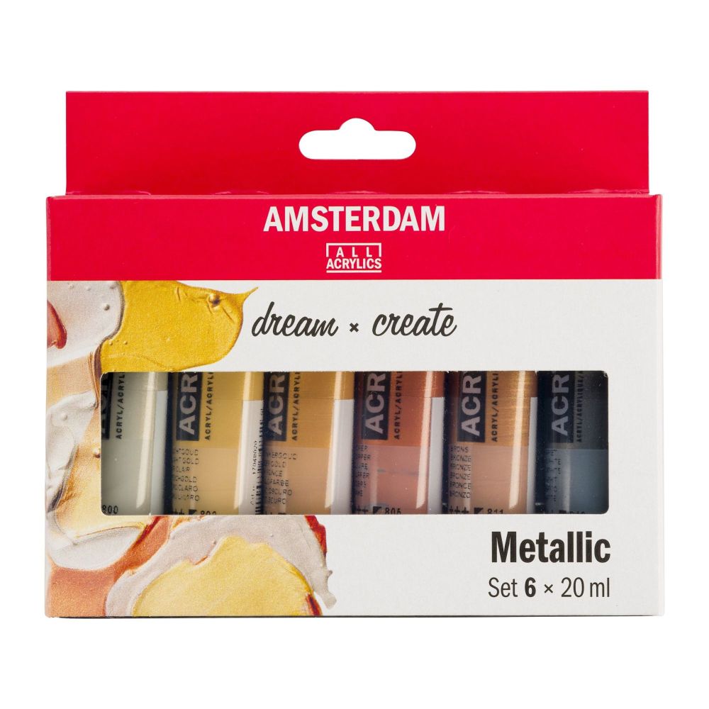 AMSTERDAM Standard Acrylics 20ml Metallic Set