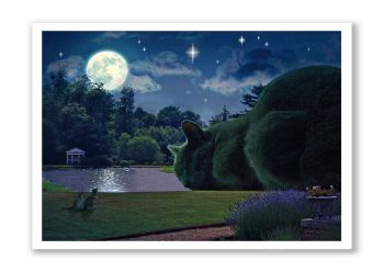 Topiary Cat - NEW Greeting Card - Moonlit Magnificence