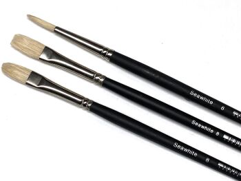 Seawhite  Professional Hog brushes