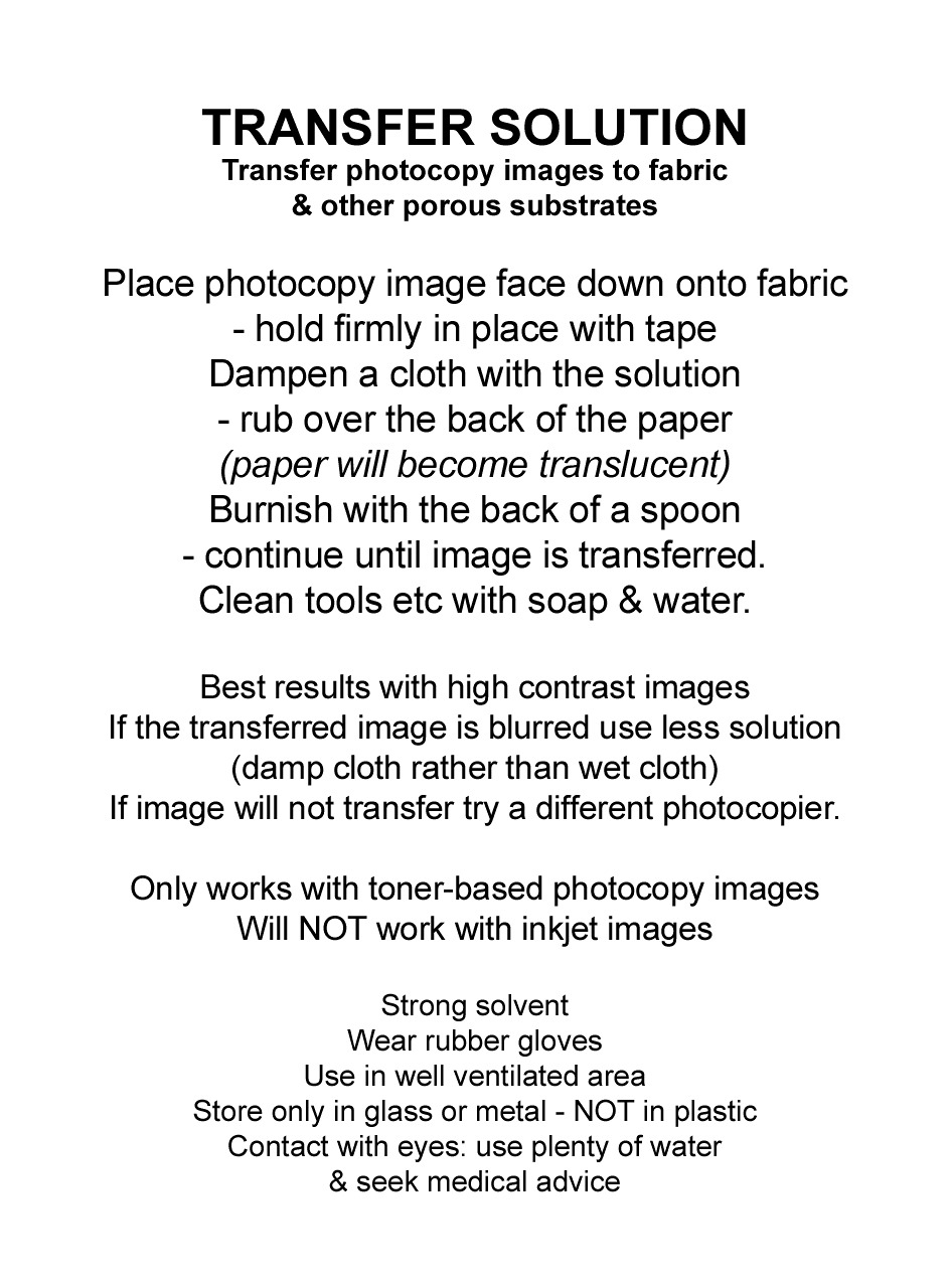 transfer solution instructions
