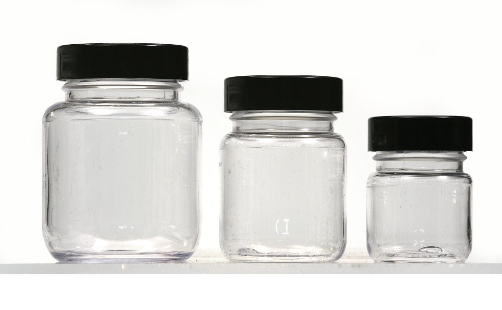 Empty Clear Plastic bottles
