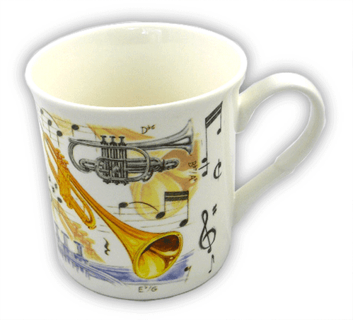 Little Snoring Cards & Gifts Music Note Bowl with Spoon White in Gift Box Multi-Colour 14.5 x 12 x 7 cm Bone China 