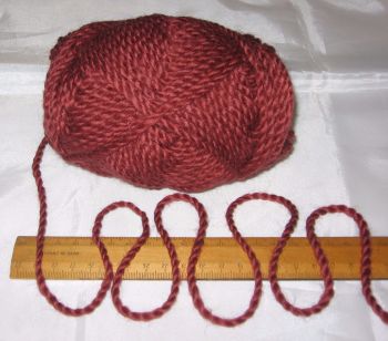 100g ball Auburn Rust Brown 100% Pure Merino knitting Wool Thick Chunky Autumn