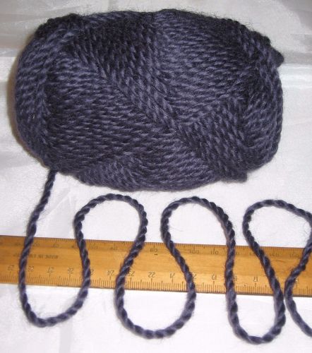 100g ball Dark Purple 100% Pure Merino knitting Wool Worsted Spun Thick Chunky