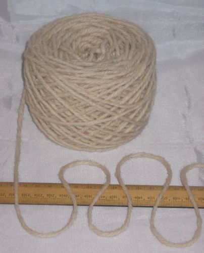 100g ball OATMEAL CREAM 100% Pure Wool British Breed aran knitting BBW334
