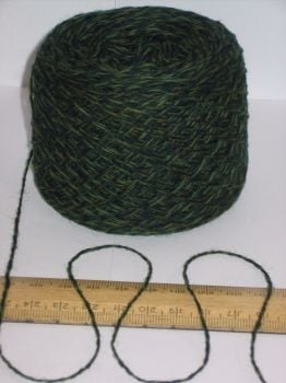 50g ball of Green British 100% wool pure wool knitting yarn 2 ply Great for knit Felting felt
