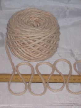 100g ball Chunky OATMEAL CREAM 100% Pure Wool British Breed knitting rug EFW 401