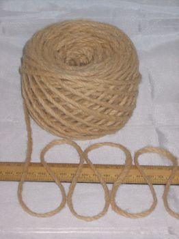 100g ball Chunky SANDY BROWN 100% Pure Wool British Breed knitting rug EFW 402