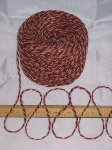 100g ball Red Wine & Ginger Marl 100% Pure Wool British Breed knitting dk EFW 508