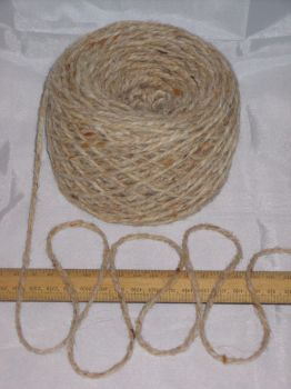 100g ball Aran Cream Oatmeal Tweed 100% Pure Wool British Breed knitting EFW 601