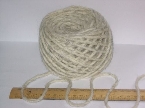 100g 100% pure British undyed Swaledale Thick Chunky knitting wool Cream Grey