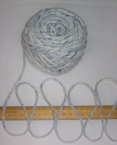 100g ball Blue Fleck 100% Pure British knitting yarn Chunky Felted Wool BBW339