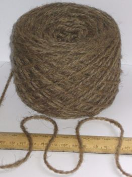 100g ball 100% Pure Wool British Breed thick aran knitting yarn Brown BBW 331