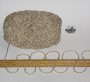 100g ball of Oat Beige Boucle 100% Pure British Breed Sheep Wool Aran knitting yarn EFW809