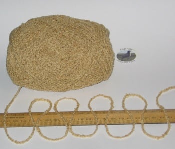 100g ball Yellow Wheat Boucle 100% Pure British Breed Sheep Wool Aran yarn
