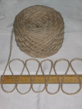 100g ball LIGHT BROWN 100% Pure Wool British Breed thick aran knitting BBW338