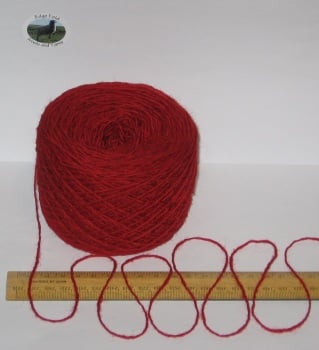 100g balls of Red 100% pure British Breed knitting wool yarn 4 ply Please read the description carefully
