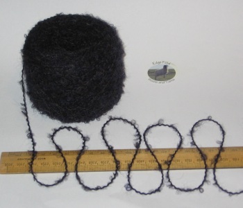 50g ball of Dark Blue with grey brown hint 4 ply boucle knitting wool acrylic yarn