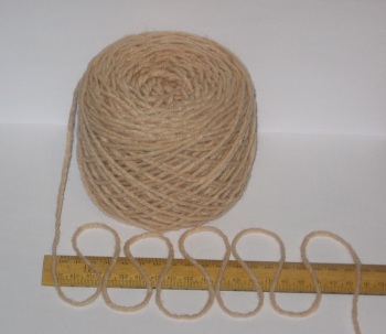 100g ball Beige Brown Aran knitting wool yarn 100% acrylic 4/5nm