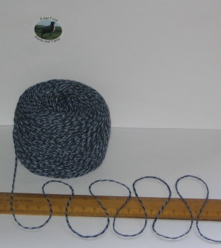 50g ball China Blue shades Marl knitting wool 4 ply Cotton & Acrylic yarn 3.5nm