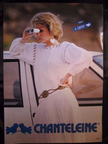 Knitting Pattern ~ Vintage 80s Chanteleine 26 Ladies Chunky Sweater Jumper Cable