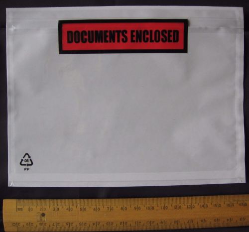 5 x A6 size Documents Enclosed Wallets Pouches 175 x 132 mm ~ Printed