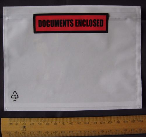 100 pack A6 size Documents Enclosed Wallets Pouches 175 x 132 mm ~ Printed