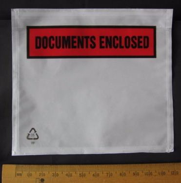Small A7 Printed Documents Enclosed Printed Wallets 123 x 110mm 