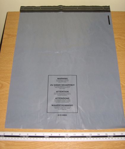 100 x A15 Large Grey Mail Parcel Bags Strong approx 400mm x 500mm 16
