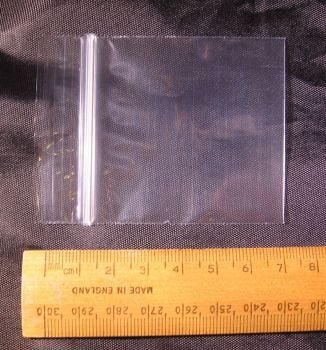 100 x Small Grip Seal Resealable Plastic Bags Clear Plain 2.25"x 2.25" 55mm x 55mm