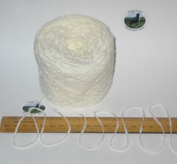 50g balls White 4 ply British Acrylic Chenille knitting wool yarn